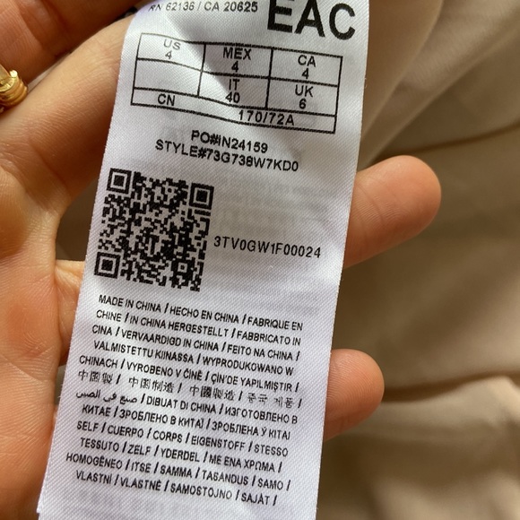 Marciano cream flowy asymmetric maxi dress - Picture 11 of 12